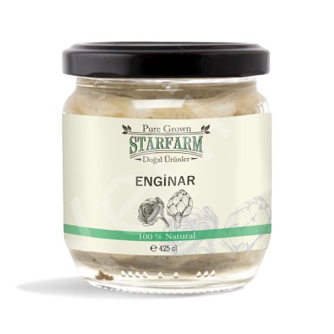 Organik Enginar Konservesi Mezelik, Yemeklik, Salatalar için Kullanıma Hazır 425 cl